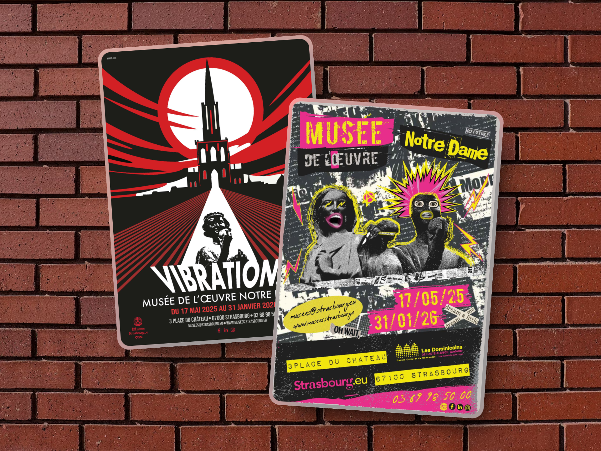 Création d’affiches fictives pour le Musée de l’Œuvre Notre-Dame